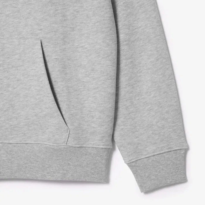 Matching Sets MenWomen Lacoste Unisex Loose Fit Hoodie Grey Chine Cca