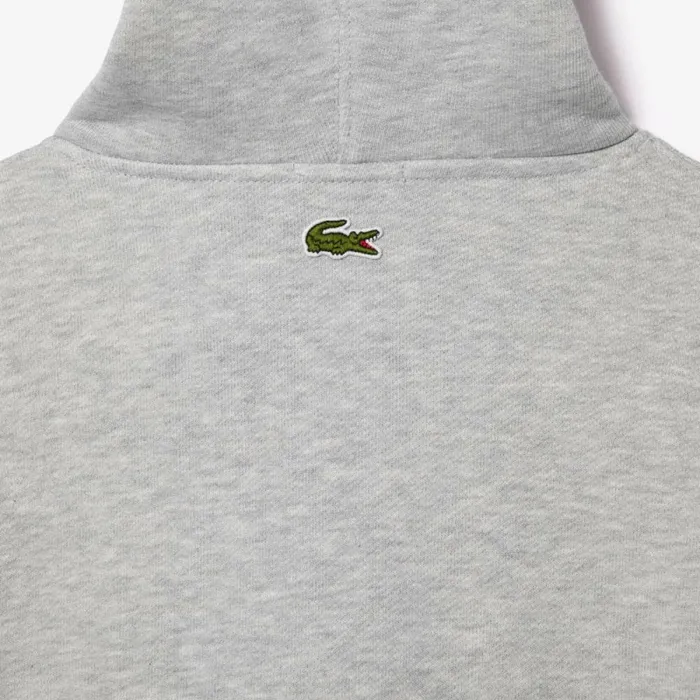 Matching Sets MenWomen Lacoste Unisex Loose Fit Hoodie Grey Chine Cca
