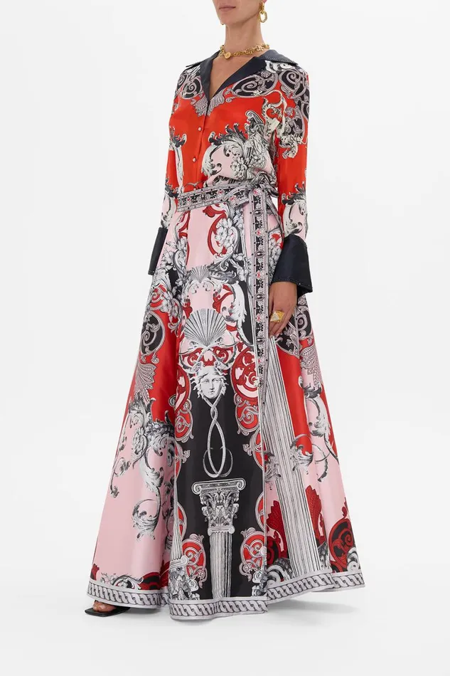 MAXI WRAP SKIRT MARK OF MEDUSA Mark Of Medusa Womens Camilla Skirts