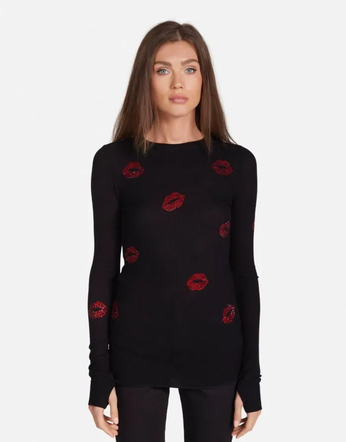 McKinley Crystal Kisses Black Women Lauren Moshi Long Sleeve