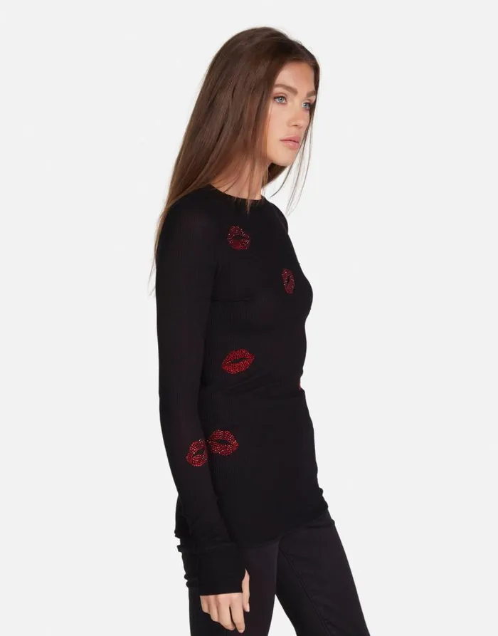 McKinley Crystal Kisses Black Women Lauren Moshi Long Sleeve