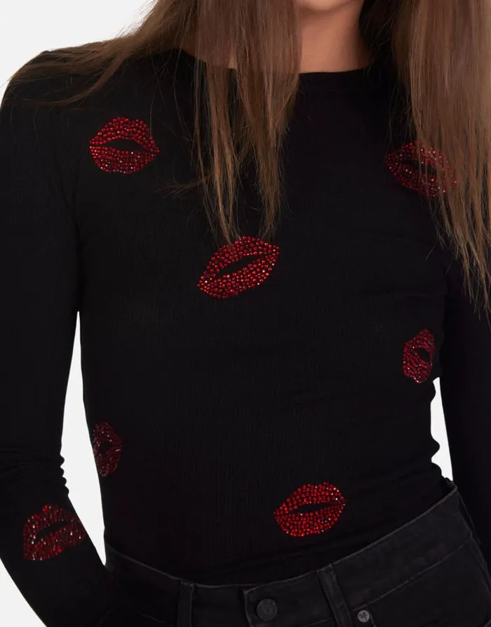 McKinley Crystal Kisses Black Women Lauren Moshi Long Sleeve