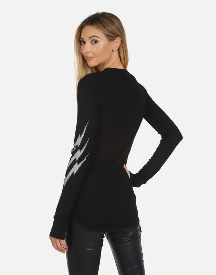 McKinley Elephant Elements Black Women Lauren Moshi Long Sleeve