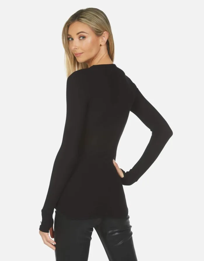 McKinley Star Skull Black Women Lauren Moshi Long Sleeve