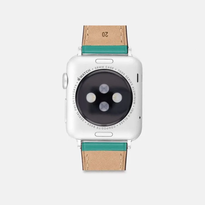 Men Apple Watch Strap 38 Mm 40 Mm And 41 Mm Bright Green Coach Watches