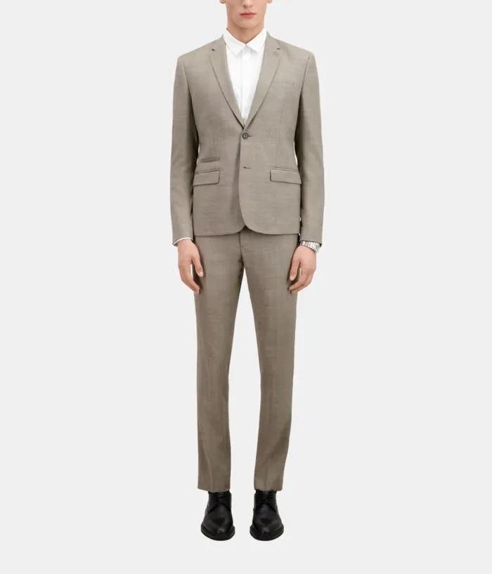 Men Blazers and Suits THE KOOPLES Beige Wool Suit Jacket