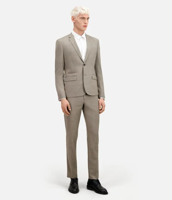 Men Blazers and Suits THE KOOPLES Beige Wool Suit Jacket