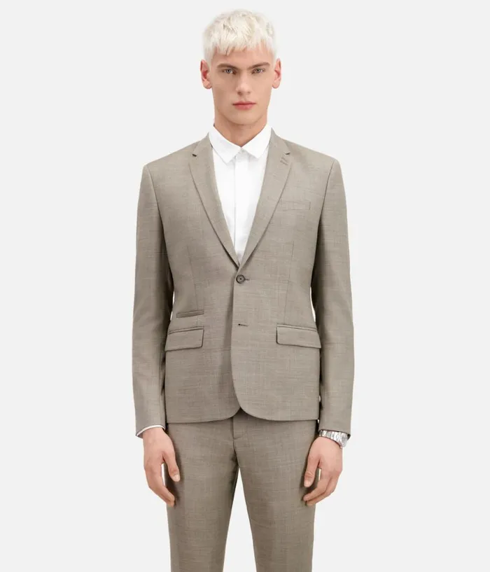 Men Blazers and Suits THE KOOPLES Beige Wool Suit Jacket