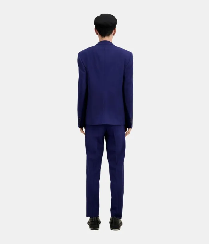 Men Blazers and Suits THE KOOPLES Bright Blue Wool Suit Jacket