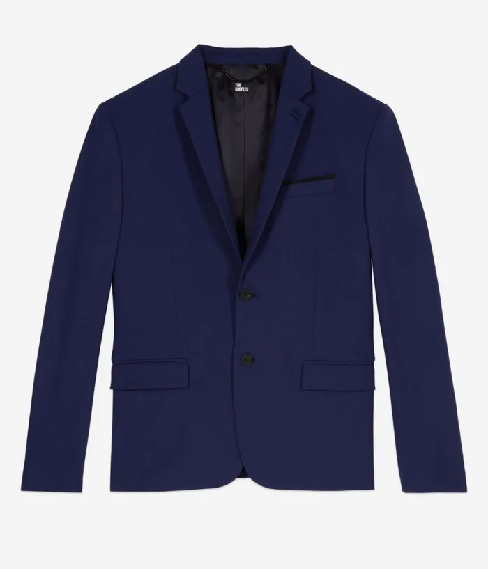 Men Blazers and Suits THE KOOPLES Bright Blue Wool Suit Jacket
