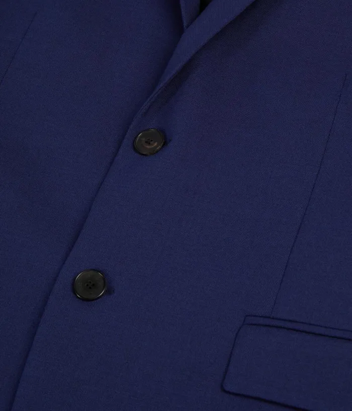 Men Blazers and Suits THE KOOPLES Bright Blue Wool Suit Jacket