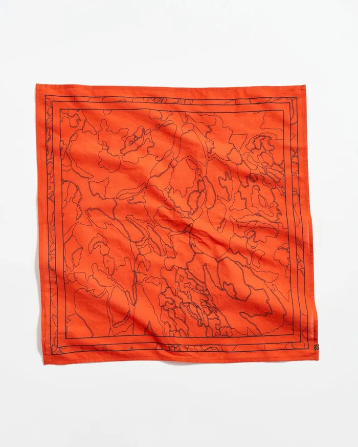 Men Bloom Bandana Ketchup Billy Reid Accessories