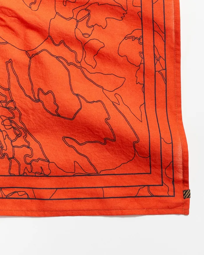 Men Bloom Bandana Ketchup Billy Reid Accessories