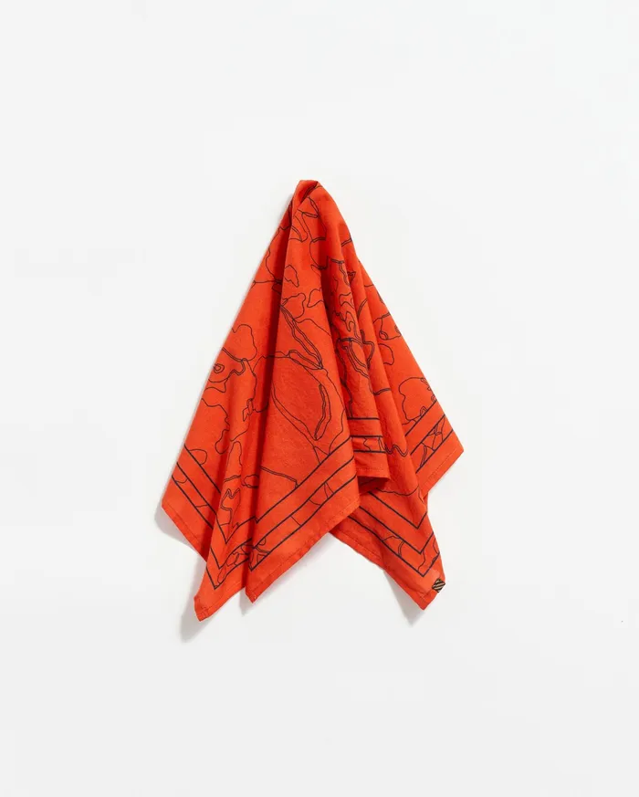 Men Bloom Bandana Ketchup Billy Reid Accessories