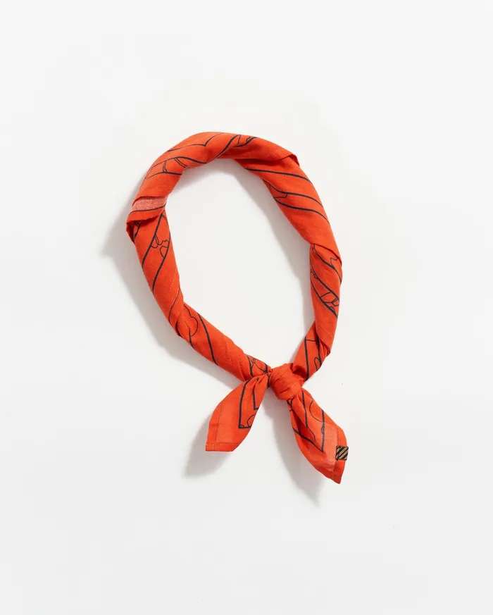 Men Bloom Bandana Ketchup Billy Reid Accessories