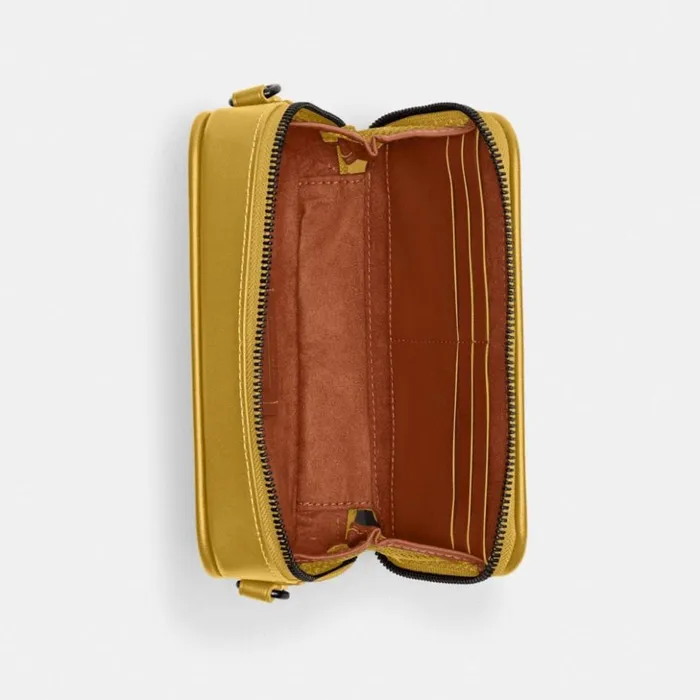 Men Charter Slim Crossbody In Micro Signature Jacquard Yellowflax Coach Messenger and Crossbody