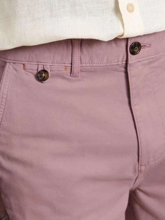 Men CHINOS White Stuff Sutton Organic Chino Short Dusty Pink Men CHINOS White Stuff Sutton Organic Chino Short Dusty Pink
