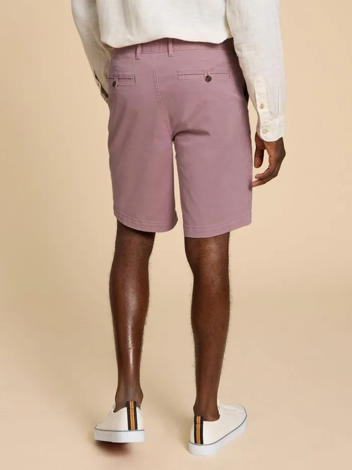 Men CHINOS White Stuff Sutton Organic Chino Short Dusty Pink Men CHINOS White Stuff Sutton Organic Chino Short Dusty Pink