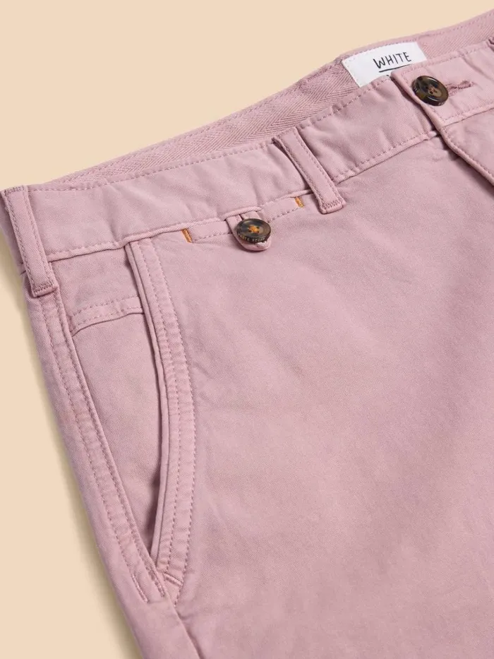 Men CHINOS White Stuff Sutton Organic Chino Short Dusty Pink Men CHINOS White Stuff Sutton Organic Chino Short Dusty Pink