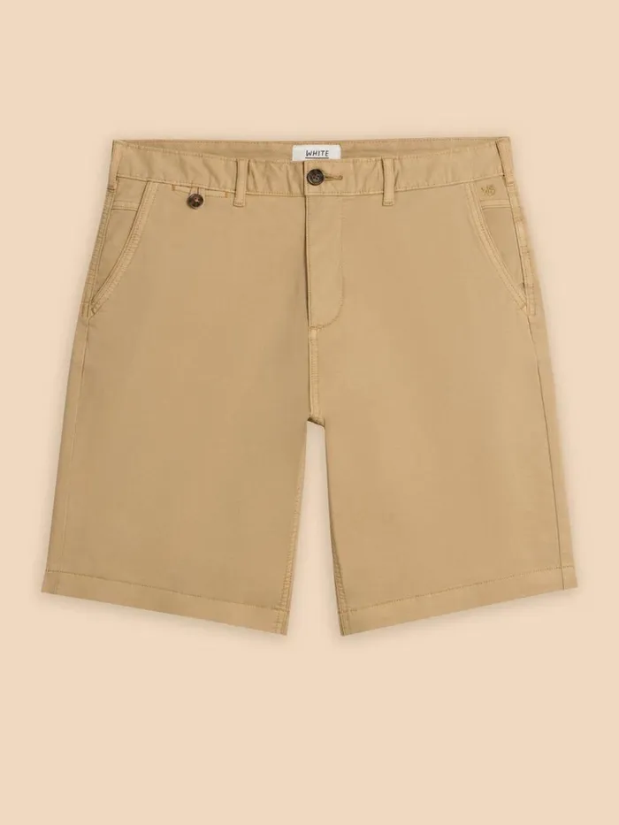 Men CHINOS White Stuff Sutton Organic Chino Short Light Natural Men CHINOS White Stuff Sutton Organic Chino Short Light Natural
