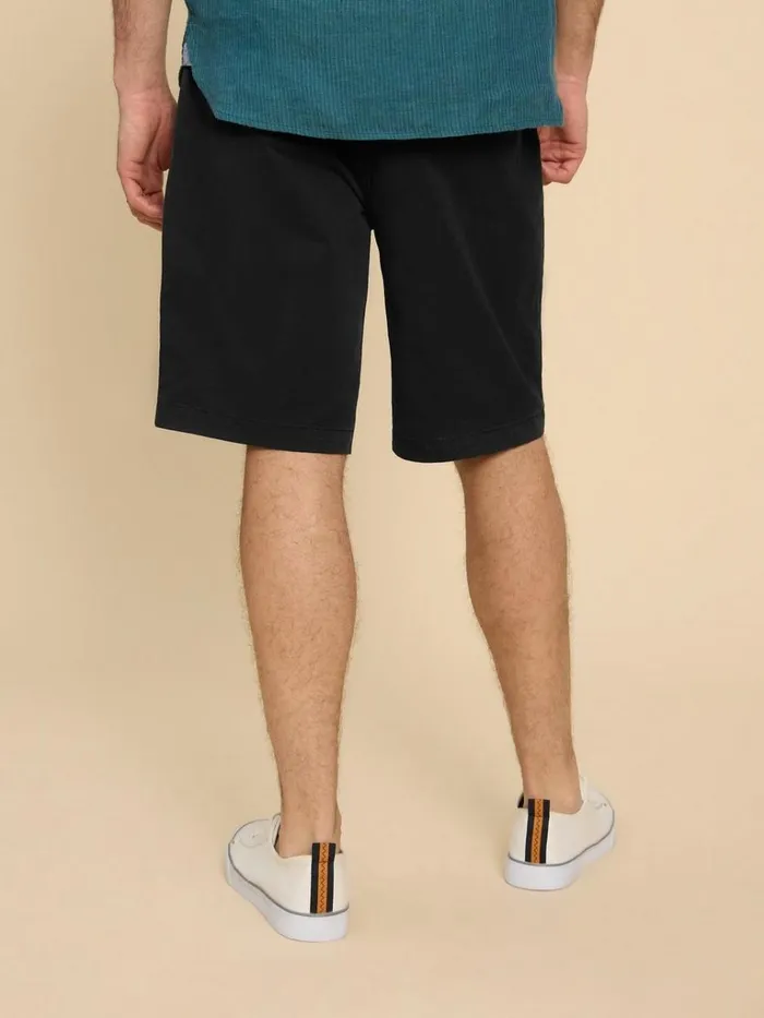 Men CHINOS White Stuff Sutton Organic Chino Short Washed Black Men CHINOS White Stuff Sutton Organic Chino Short Washed Black
