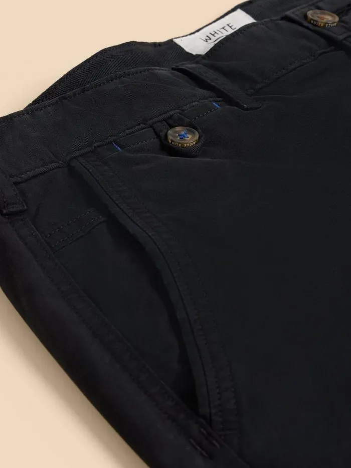 Men CHINOS White Stuff Sutton Organic Chino Short Washed Black Men CHINOS White Stuff Sutton Organic Chino Short Washed Black