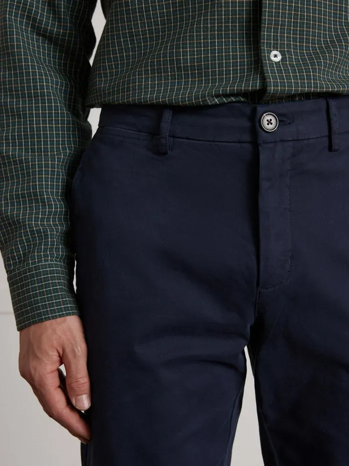 Men Clothing Cyrillus Chino Trousers Marine