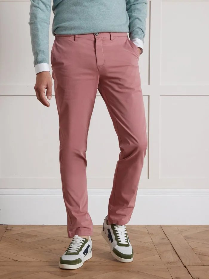 Men Clothing Cyrillus Chino Trousers Rose