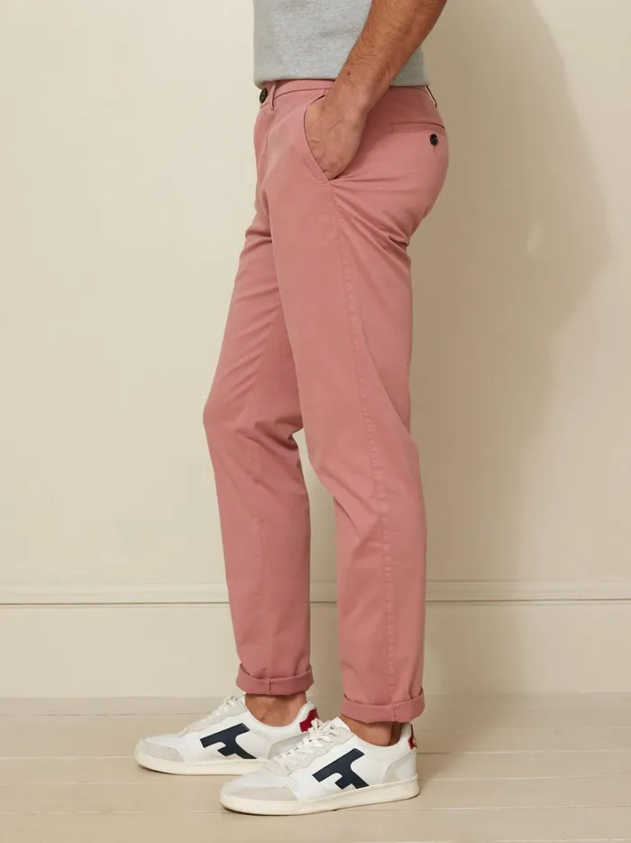 Men Clothing Cyrillus Chino Trousers Rose