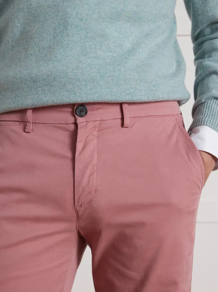 Men Clothing Cyrillus Chino Trousers Rose