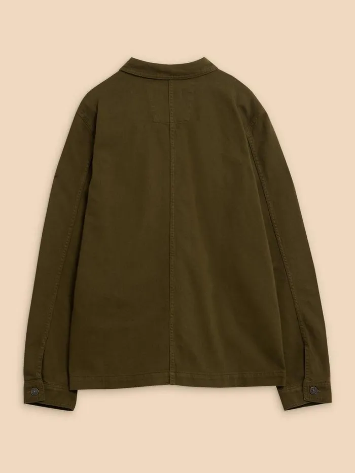 Men COATS and JACKETS White Stuff Kynman Workwear Jacket Khaki Green