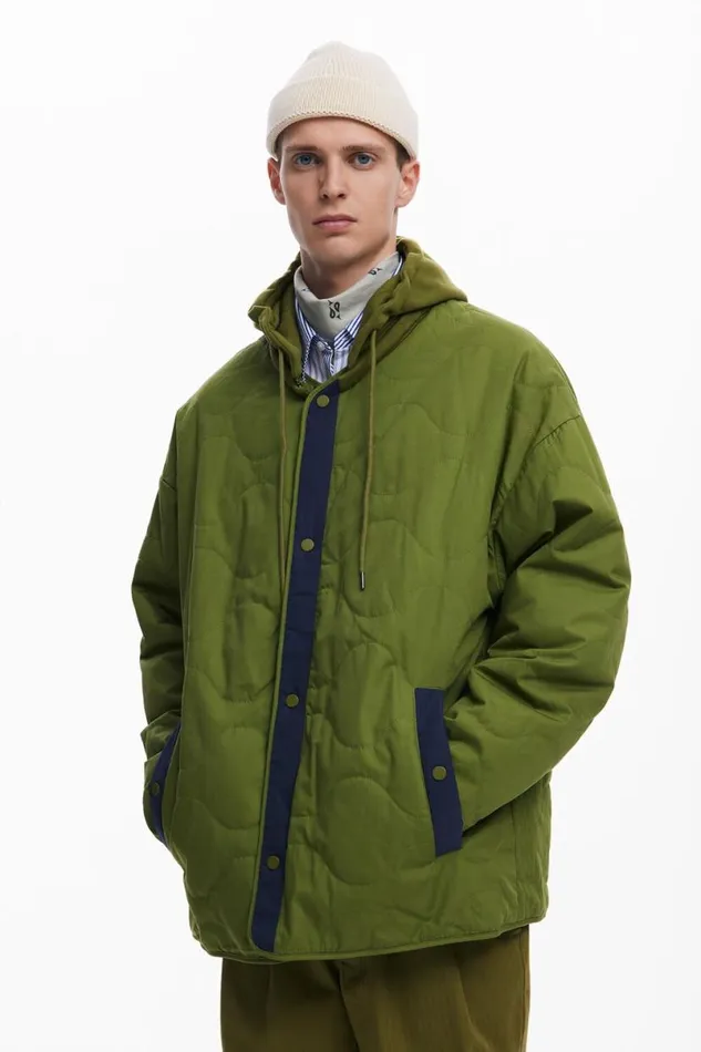 Men Coats And Jackets Desigual Reversible Padded Jacket