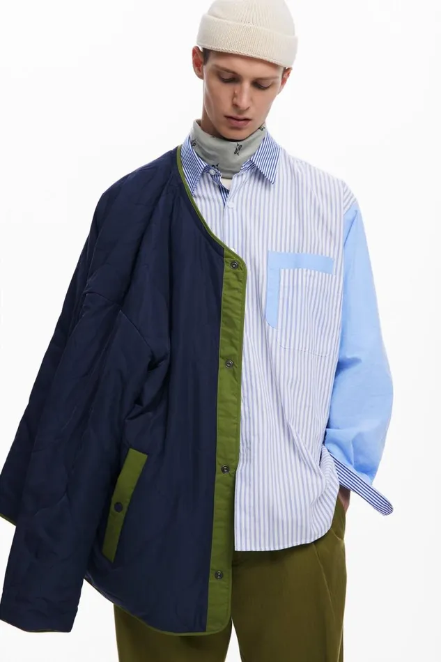 Men Coats And Jackets Desigual Reversible Padded Jacket