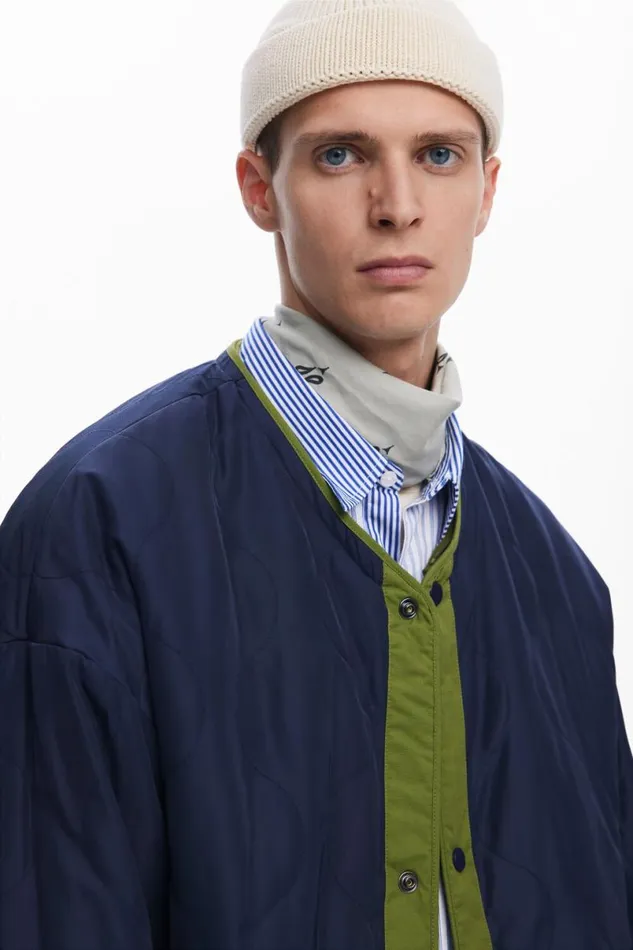 Men Coats And Jackets Desigual Reversible Padded Jacket