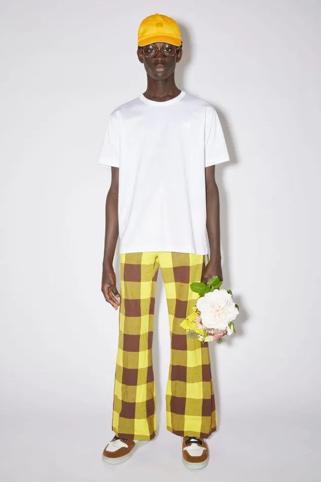 Men Crew Neck Tshirt 8211 Regular Fit Optic White Acne Studios Tshirts