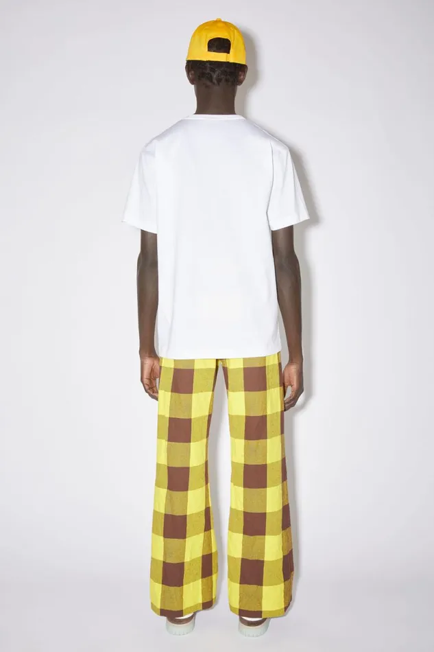 Men Crew Neck Tshirt 8211 Regular Fit Optic White Acne Studios Tshirts