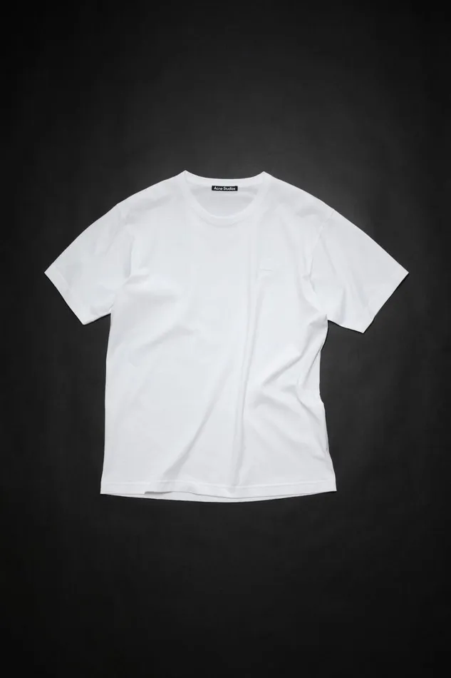 Men Crew Neck Tshirt 8211 Regular Fit Optic White Acne Studios Tshirts