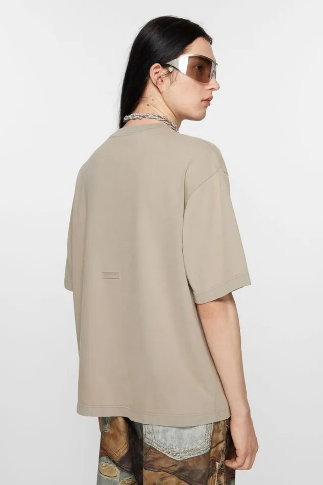 Men Crew Neck Tshirt 8211 Relaxed Fit Concrete Grey Acne Studios Tshirts