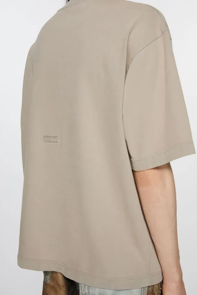 Men Crew Neck Tshirt 8211 Relaxed Fit Concrete Grey Acne Studios Tshirts
