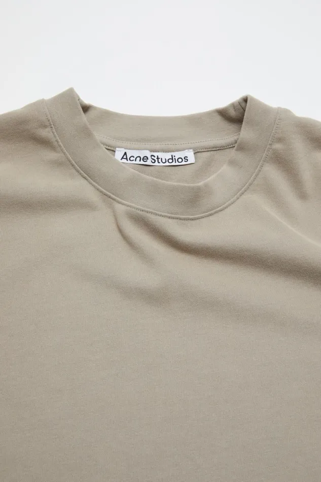 Men Crew Neck Tshirt 8211 Relaxed Fit Concrete Grey Acne Studios Tshirts