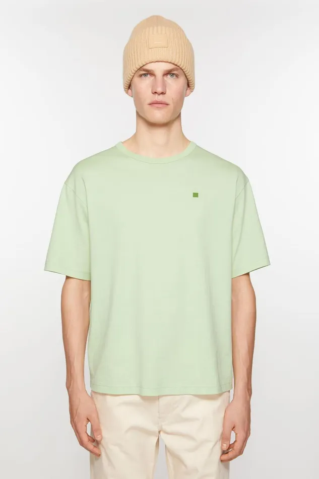 Men Crew Neck Tshirt 8211 Relaxed Fit Mint Green Acne Studios Tshirts
