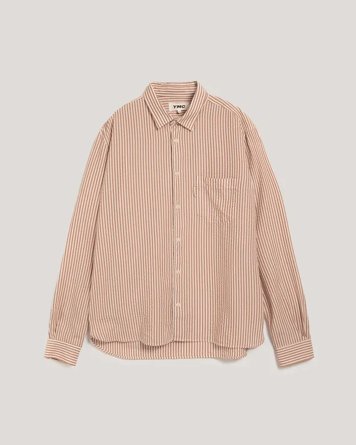 Men Curtis Shirt Brown Multi YMC Shirts