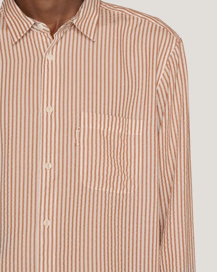 Men Curtis Shirt Brown Multi YMC Shirts
