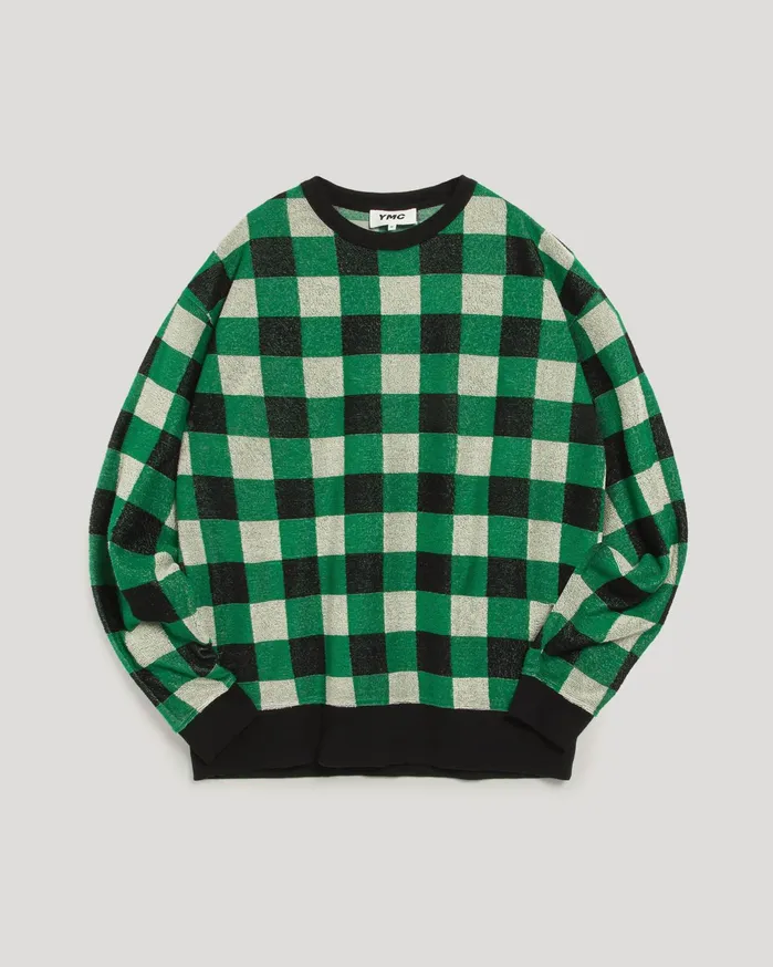 Men Daisy Age Sweatshirt Black Check YMC Tops and TShirts