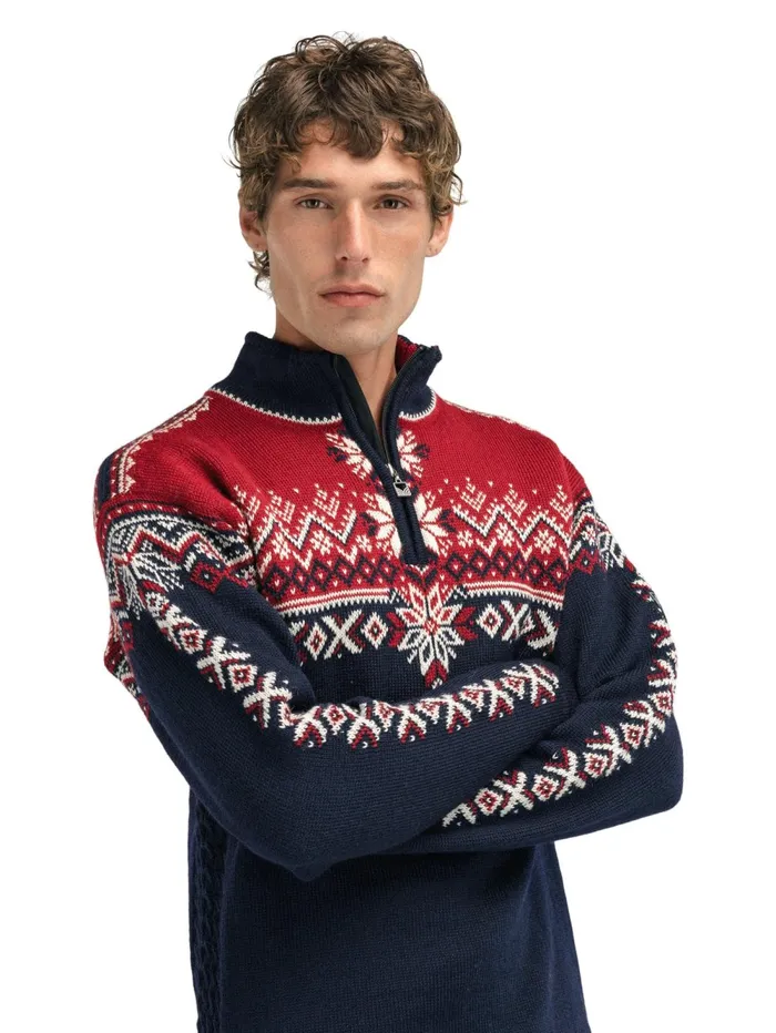 Men Dale Of Norway Halfzip 140th Anniversary Sweater 8211 Norwegian Wool