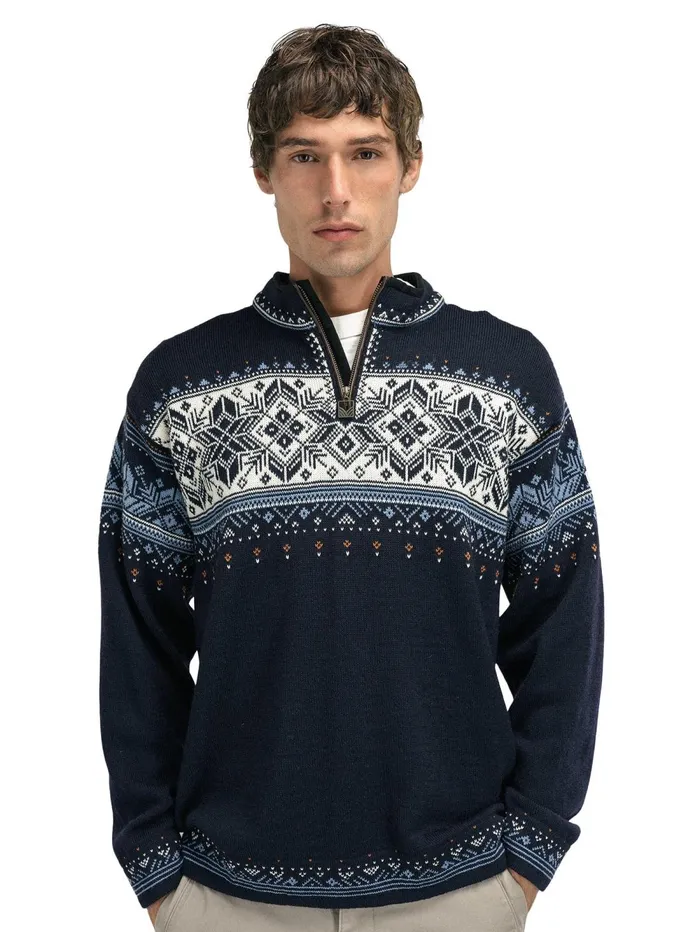 Men Dale Of Norway Halfzip Blyfjell Knit Sweater