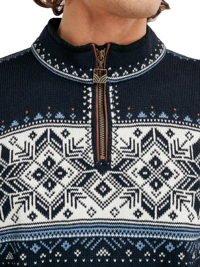 Men Dale Of Norway Halfzip Blyfjell Knit Sweater