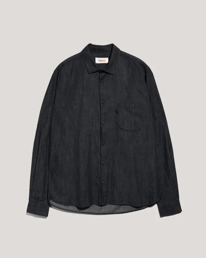 Men Earth Curtis Shirt Dark Indigo YMC Shirts