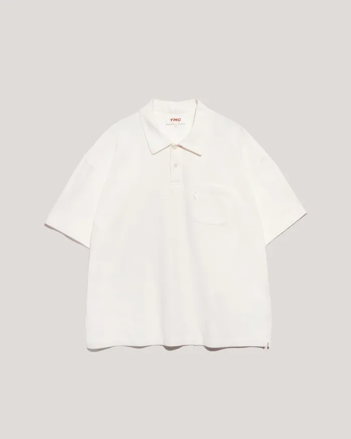Men Earth Polo TShirt White YMC Tops and TShirts