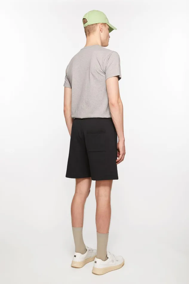 Men Fleece Shorts Black Acne Studios Shorts